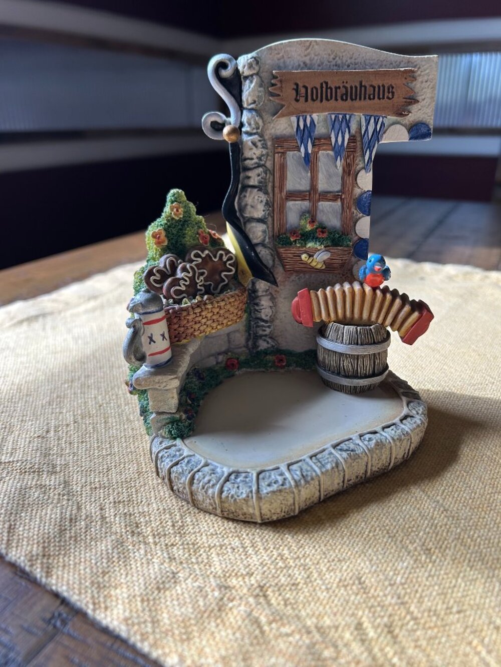 Vintage Goebel Hummel  " Bavarian Bier Garden " collectible statue  5.5 height